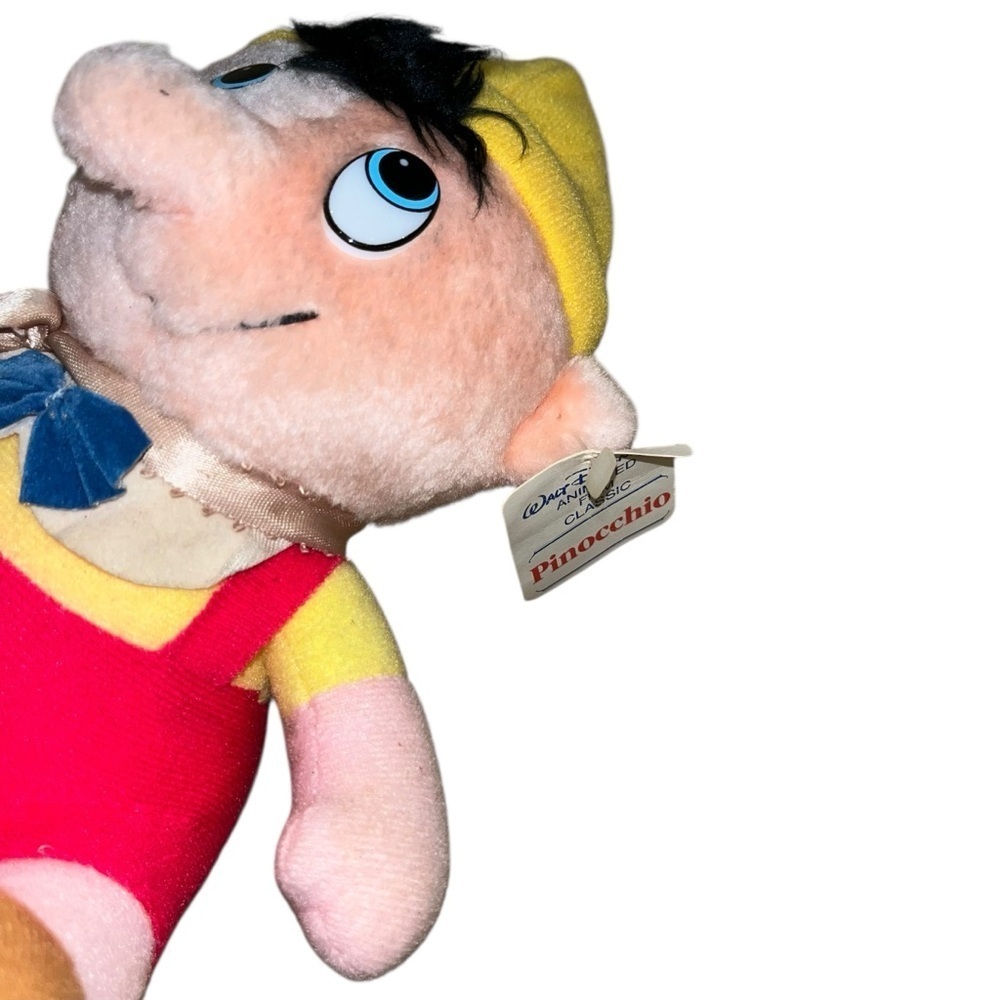 Disney Pinocchio Plush Toy nwt new vintage retro 80s 7” - Picture 2 of 3